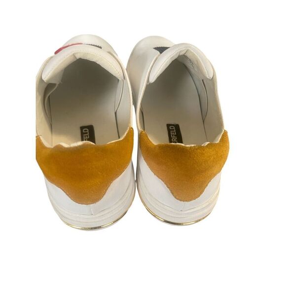 Karl Lagerfeld Paris Graphic Slip on Sneakers White Size 8 M - Picture 5 of 12